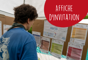 Affiche d’invitation pour les installs’ !  