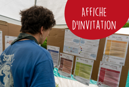 Affiche d’invitation pour les installs’ !  